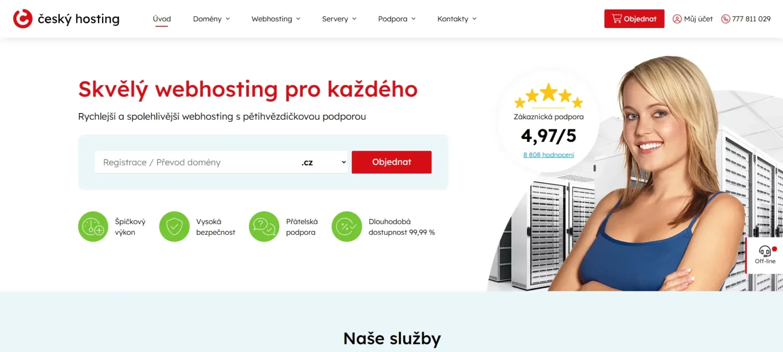 Český hosting úvodní fotka
