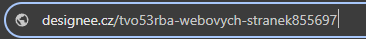 špatně čitelná url adresa